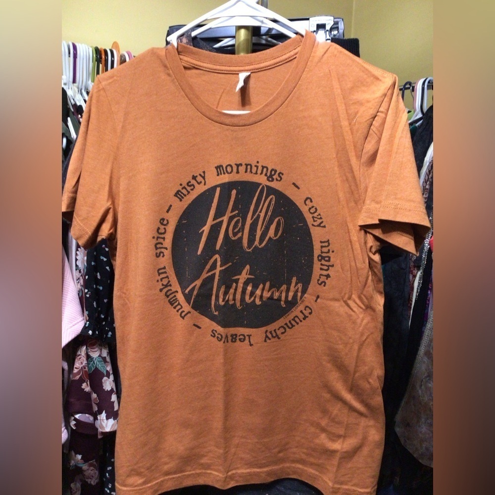 New Bella Canvas Terracotta Autumn Tee